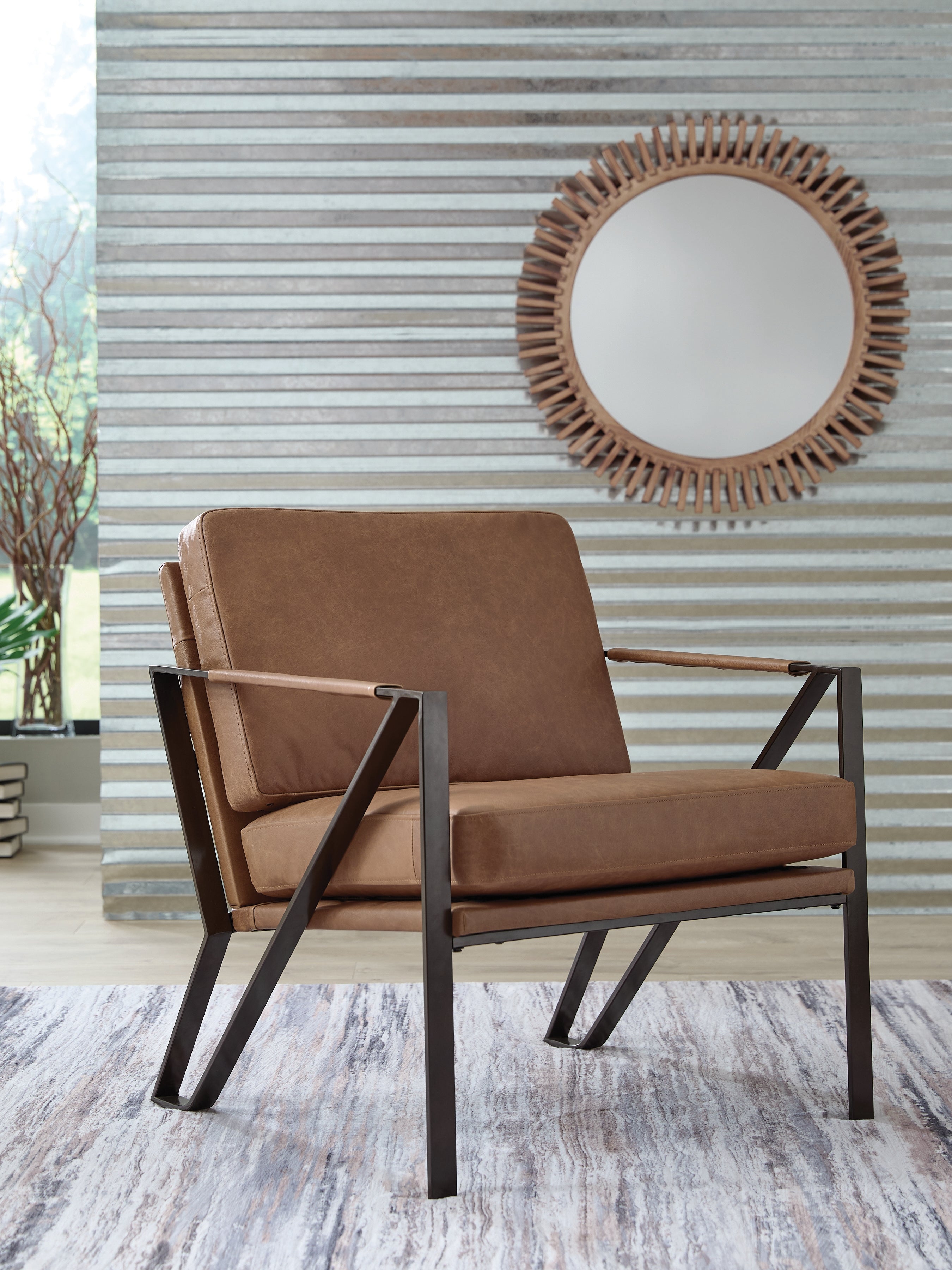 Prime Furniture - Ashley Furniture - Garronmont Accent Chair - Accent Chair / Caramel - A3000762