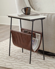 Prime Furniture - Ashley Furniture - Etanbury Accent Table - Accent Table / Brown/Black/White - A4000254
