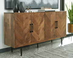 Prime Furniture - Ashley Furniture - Prattville Accent Cabinet - Accent Cabinet / Brown - A4000308