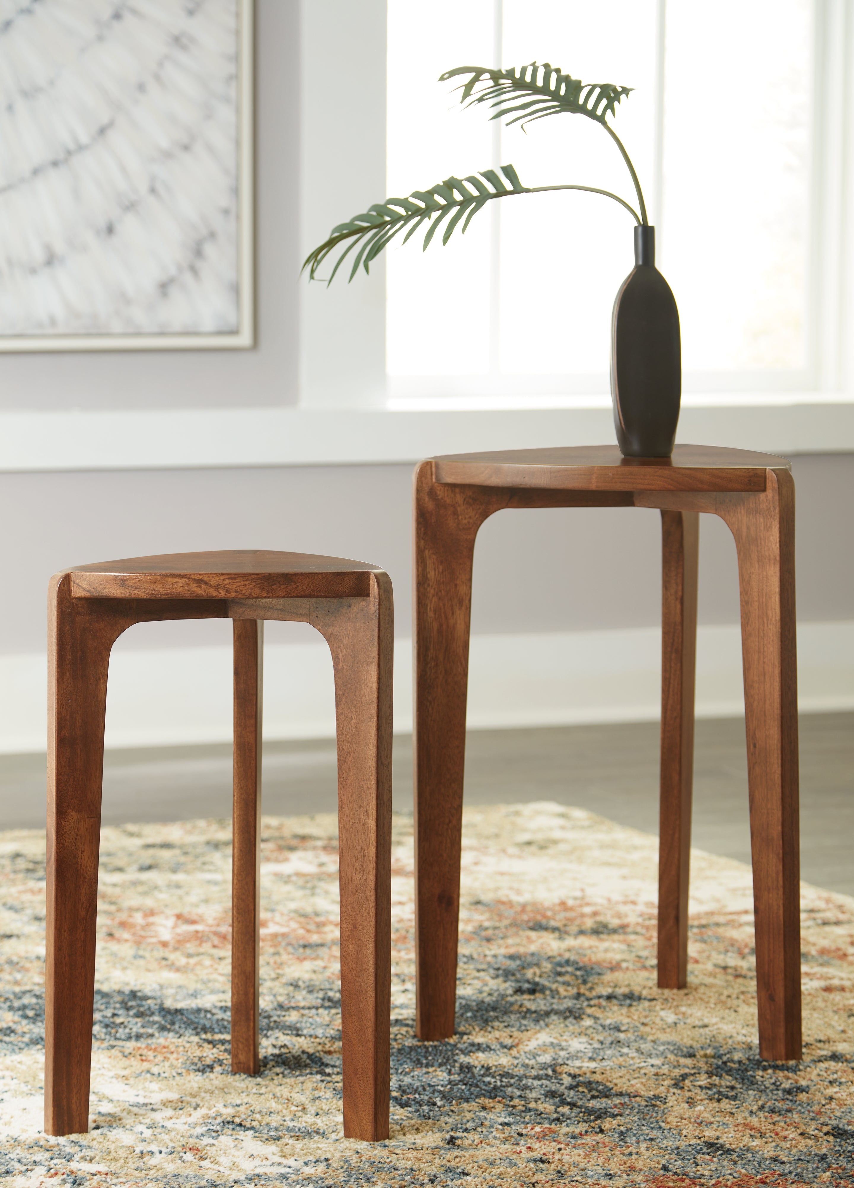 Prime Furniture - Ashley Furniture - Brynnleigh Accent Table (Set of 2) - Accent Table Set (Set of 2) / Medium Brown - A4000607