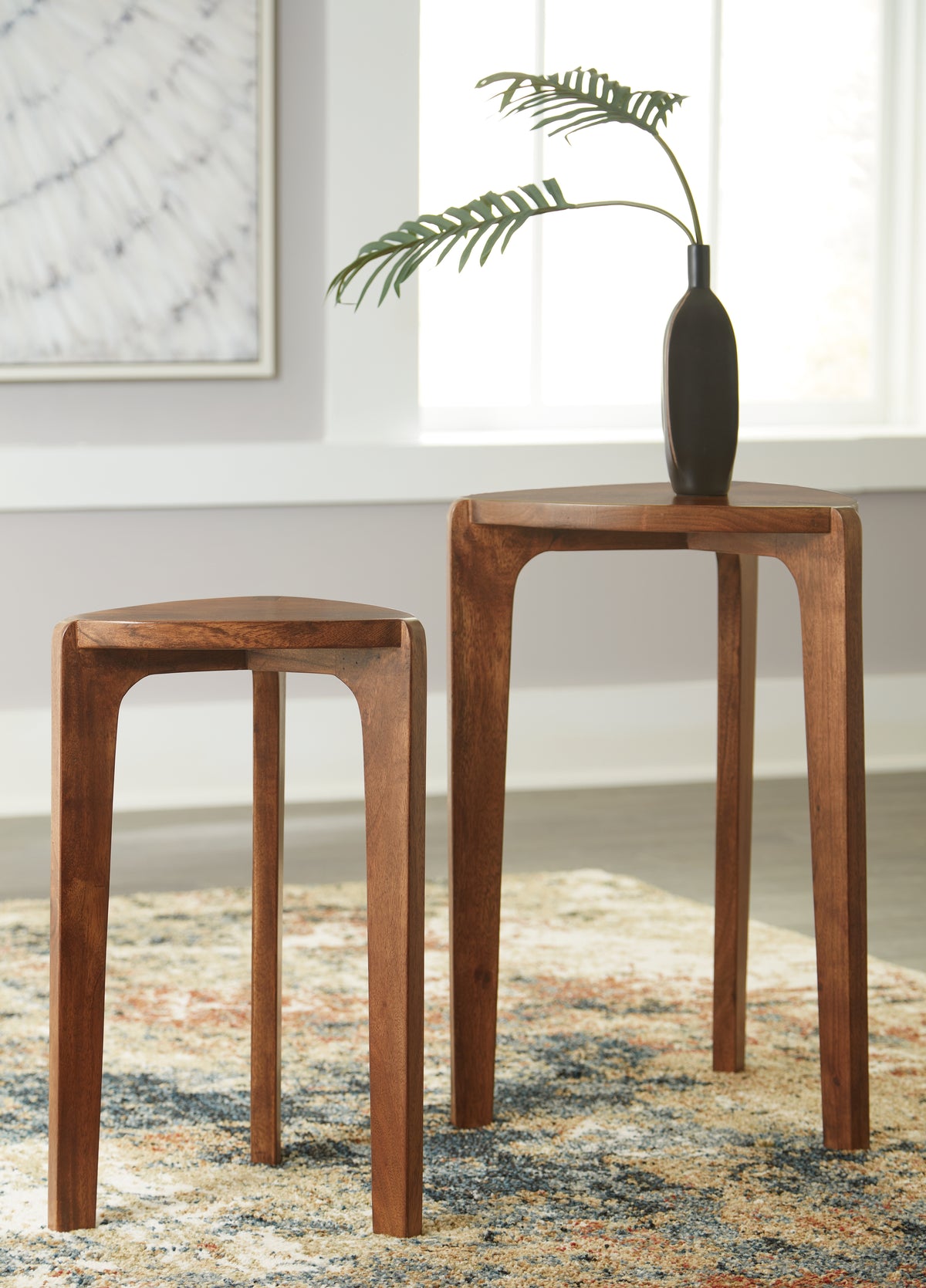 Prime Furniture - Ashley Furniture - Brynnleigh Accent Table (Set of 2) - Accent Table Set (Set of 2) / Medium Brown - A4000607