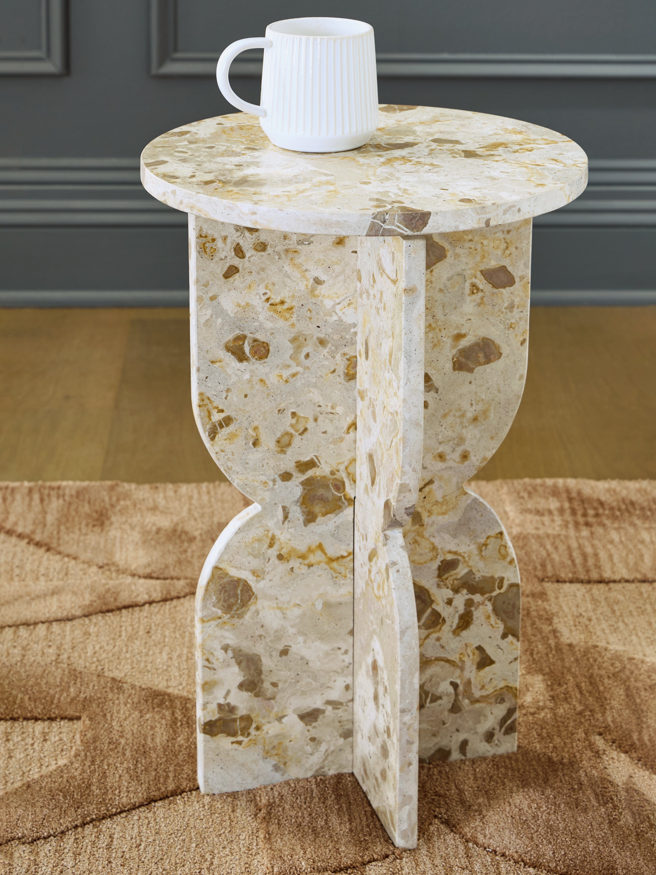 Prime Furniture - Ashley Furniture - Treygan Accent Table - Accent Table / Beige - A4000647