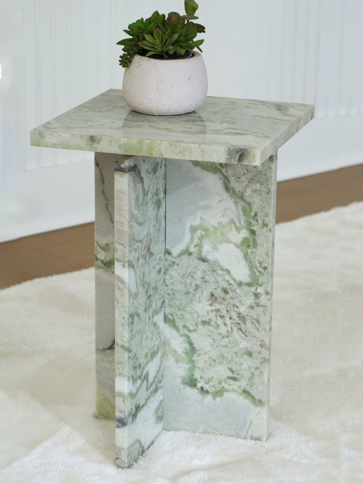 Prime Furniture - Ashley Furniture - Deaconwell Accent Table - Accent Table / White/Green - A4000648