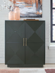 Prime Furniture - Ashley Furniture - Geirwood Accent Cabinet - Accent Cabinet / Dark Green - A4000676