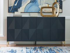 Prime Furniture - Ashley Furniture - Loirwick Accent Cabinet - Accent Cabinet / Dark Blue - A4000677