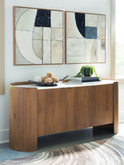 Prime Furniture - Ashley Furniture - Fitzroy Accent Cabinet - Accent Cabinet / Brown/White - A4000688