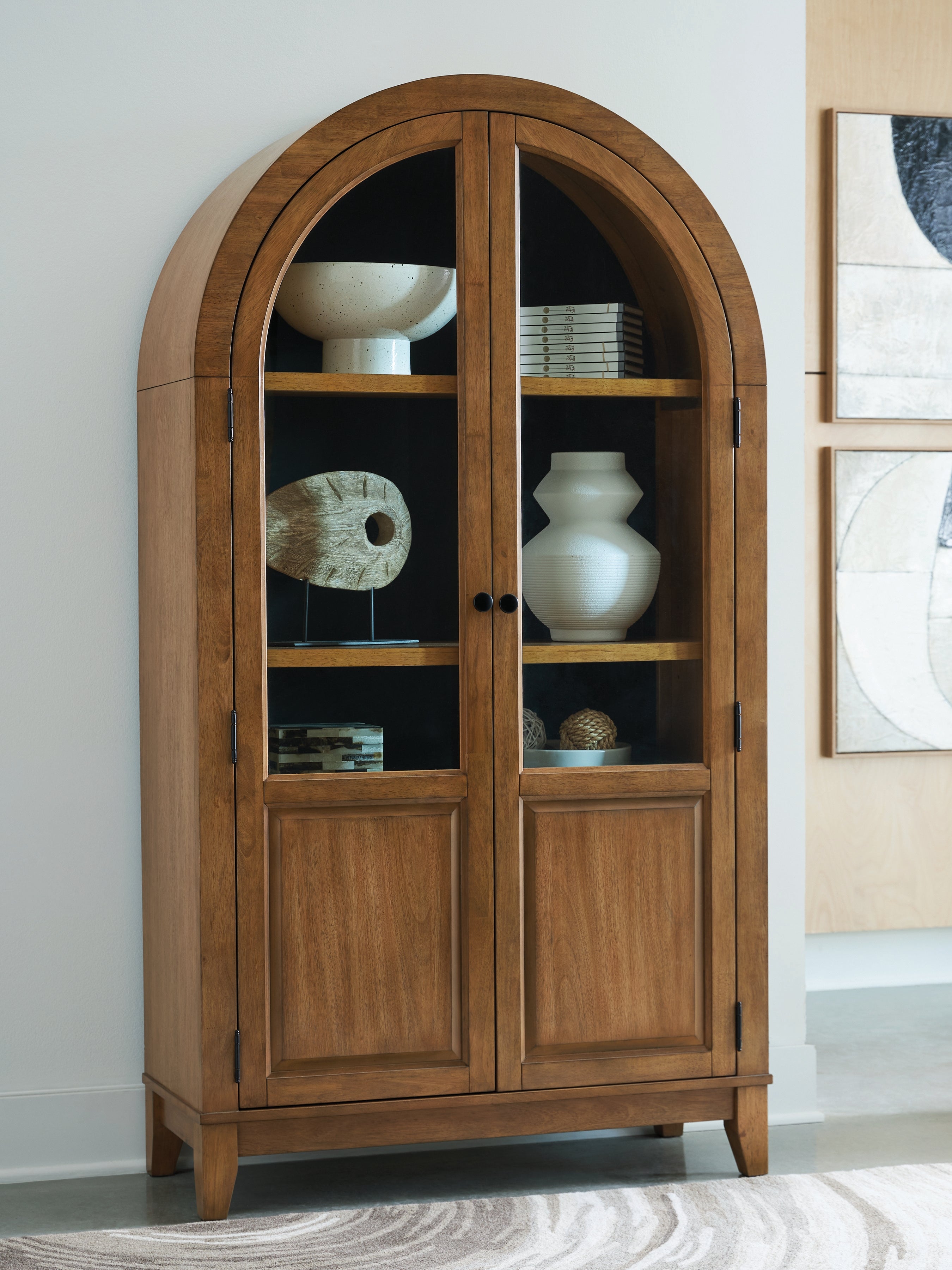 Prime Furniture - Ashley Furniture - Dagandale Accent Cabinet - Accent Cabinet / Natural/Black - A4000705