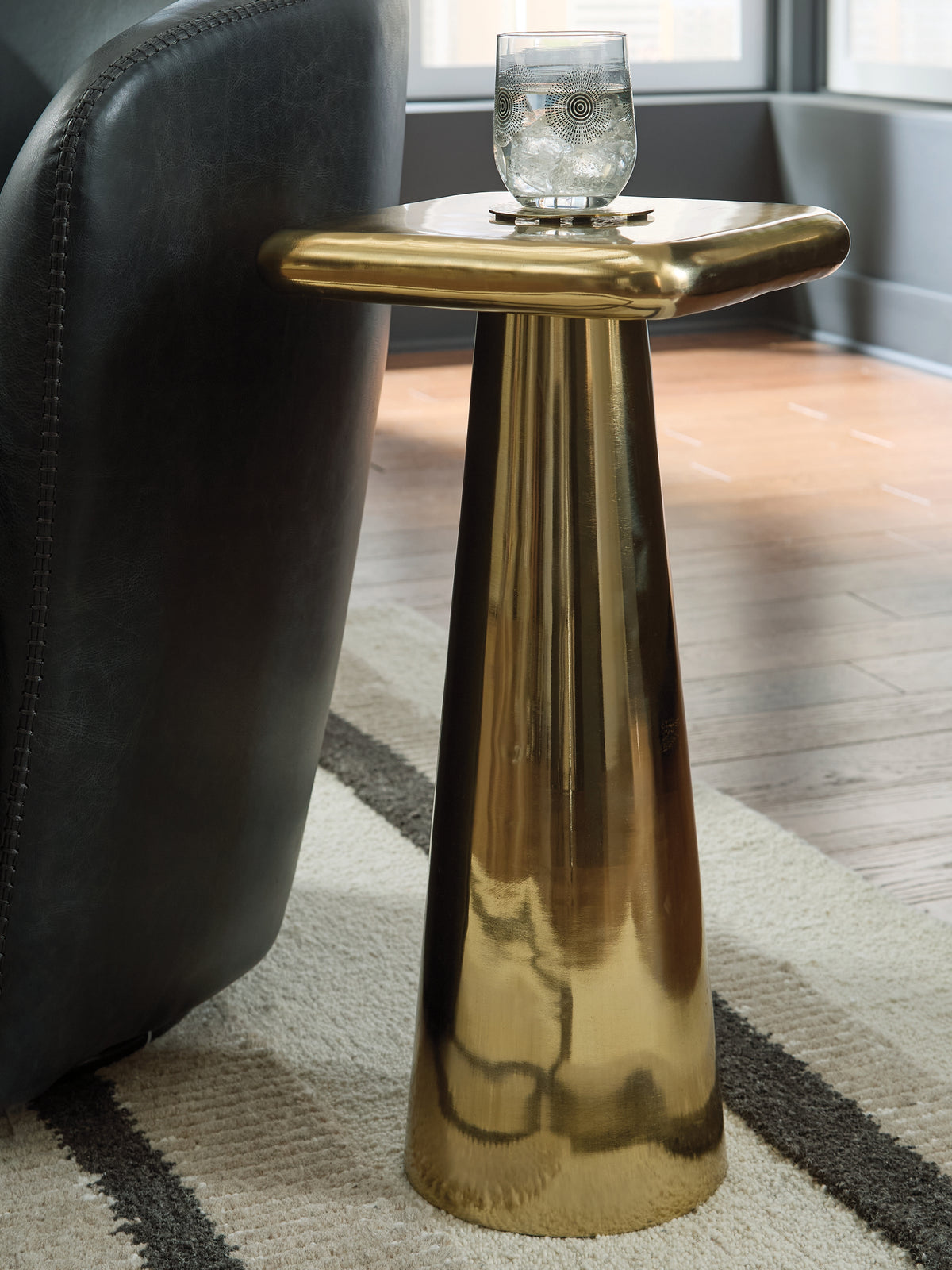 Prime Furniture - Ashley Furniture - Dallenburg Accent Table - Accent Table / Gold Finish - A4000717