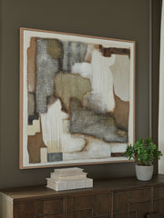 Prime Furniture - Ashley Furniture - Wylander Wall Decor - Wall Art / Tan/Brown/Gray - A8000497