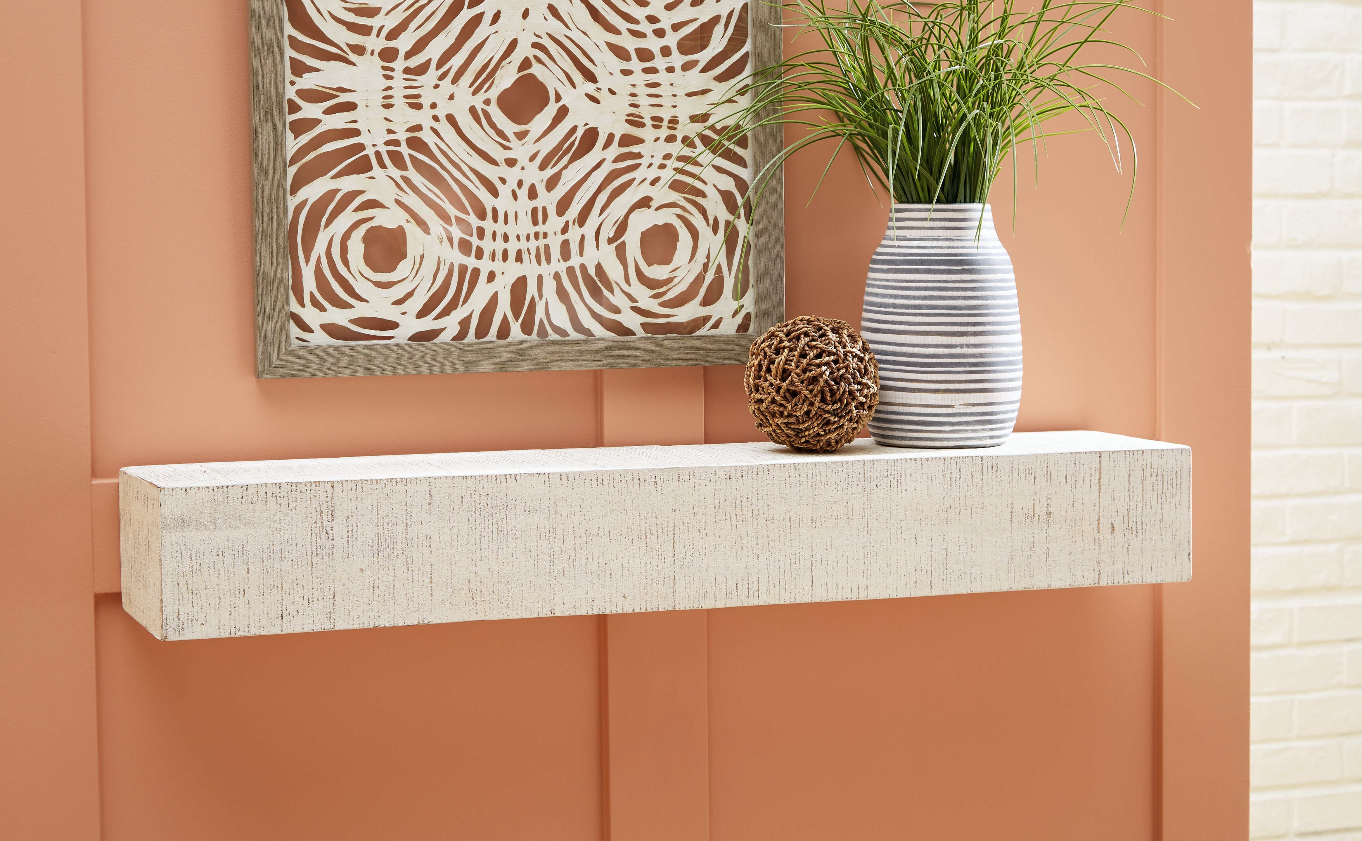Prime Furniture - Ashley Furniture - Cadmon Wall Decor - Wall Shelf / Antique White - A8010259