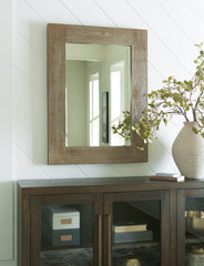 Prime Furniture - Ashley Furniture - Waltleigh Mirror - Accent Mirror / Distressed Brown - A8010277
