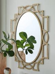 Prime Furniture - Ashley Furniture - Fulkmore Mirror - Accent Mirror / Antique Gold Finish - A8010350