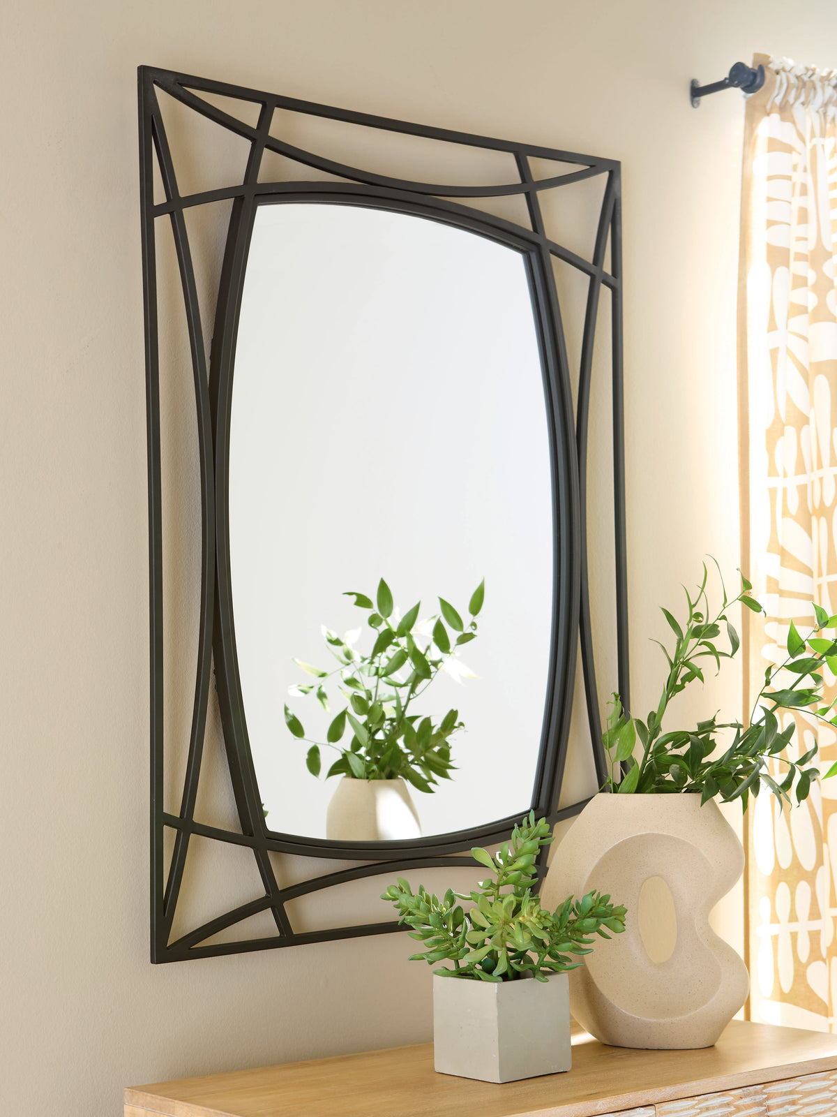 Prime Furniture - Ashley Furniture - Freenville Mirror - Accent Mirror / Black - A8010408
