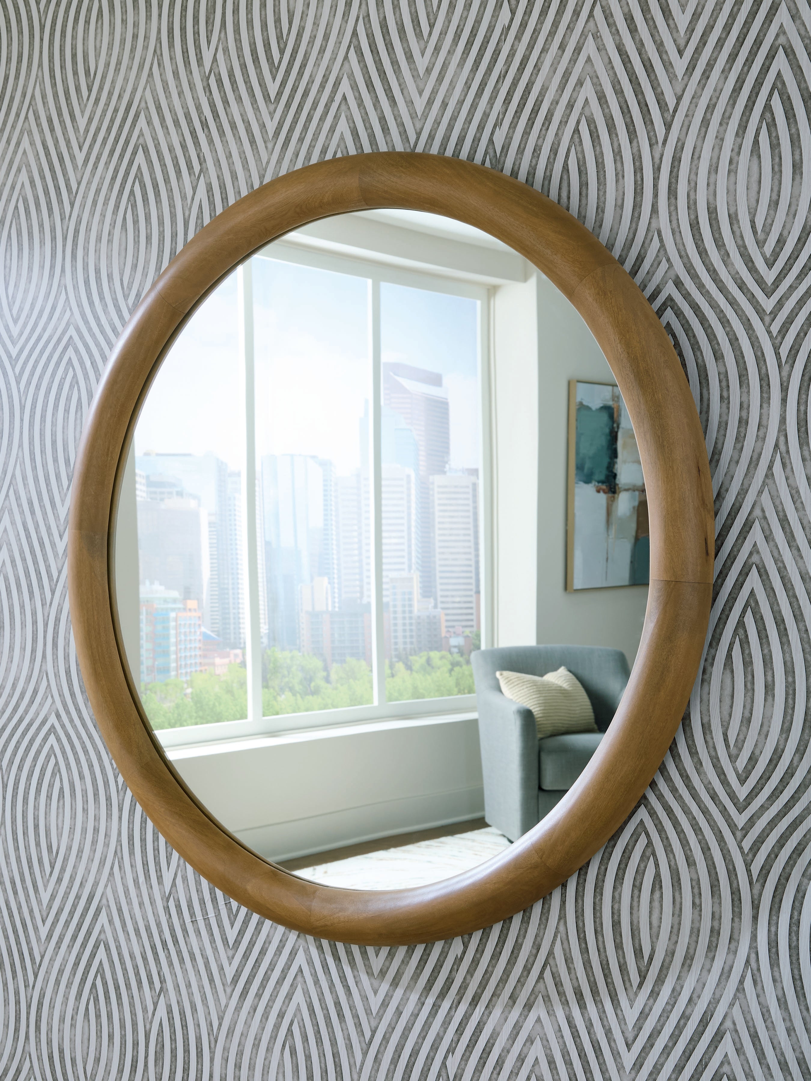 Prime Furniture - Ashley Furniture - Yadiel Mirror - Accent Mirror / Brown - A8010426