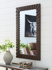 Prime Furniture - Ashley Furniture - Advin Mirror - Accent Mirror / Dark Brown - A8010428