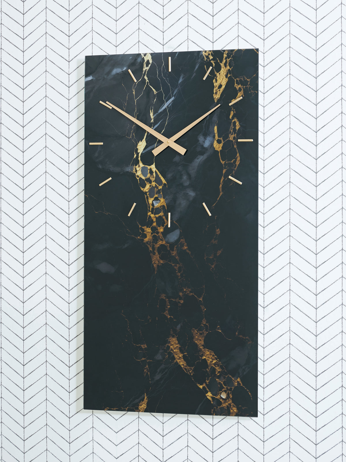 Prime Furniture - Ashley Furniture - Teague Wall Decor - Wall Clock / Brown/Gray/Ivory - A8010432