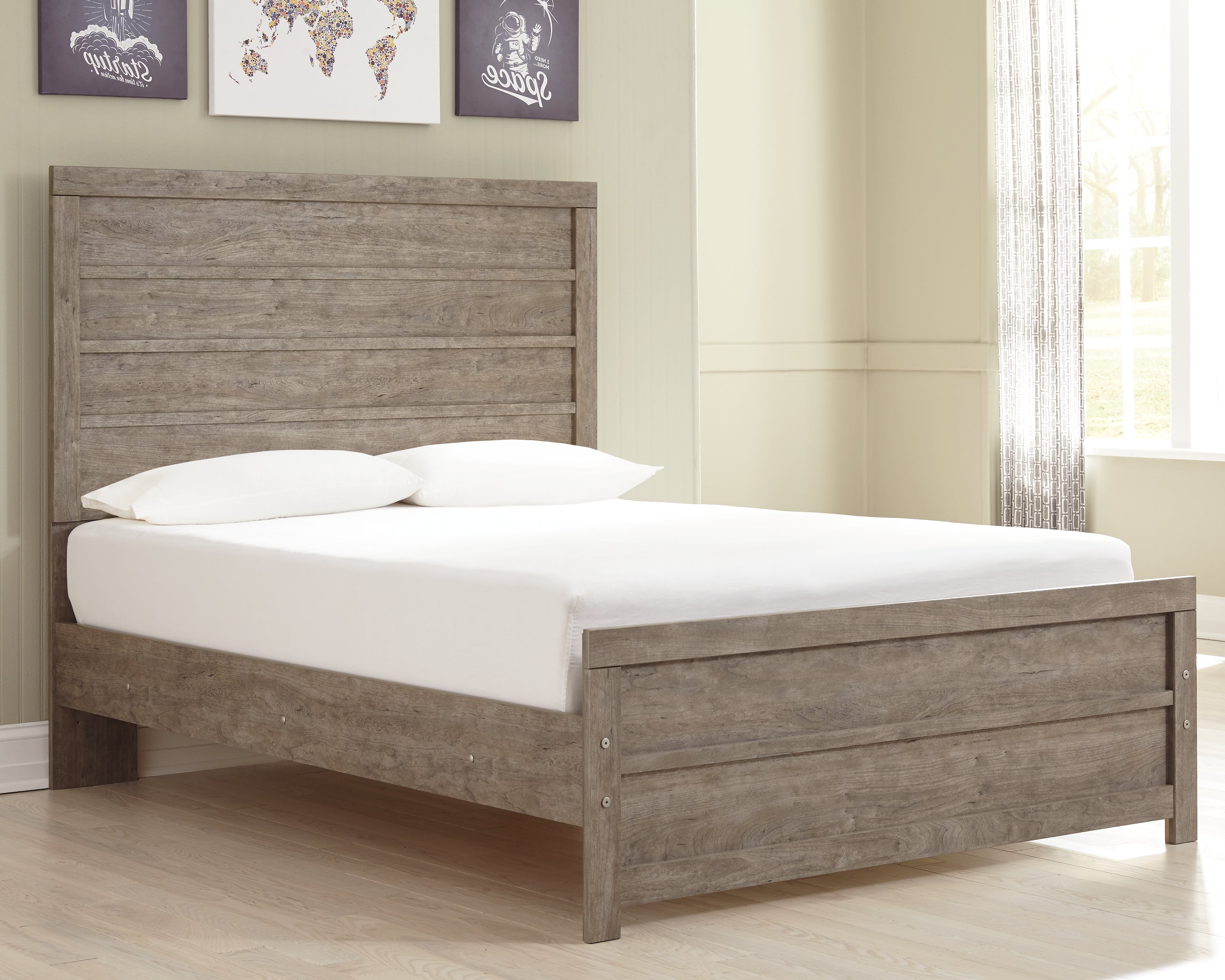 Prime Furniture - Ashley Furniture - Culverbach Bedroom - Full Panel Bed / Gray - B070B3