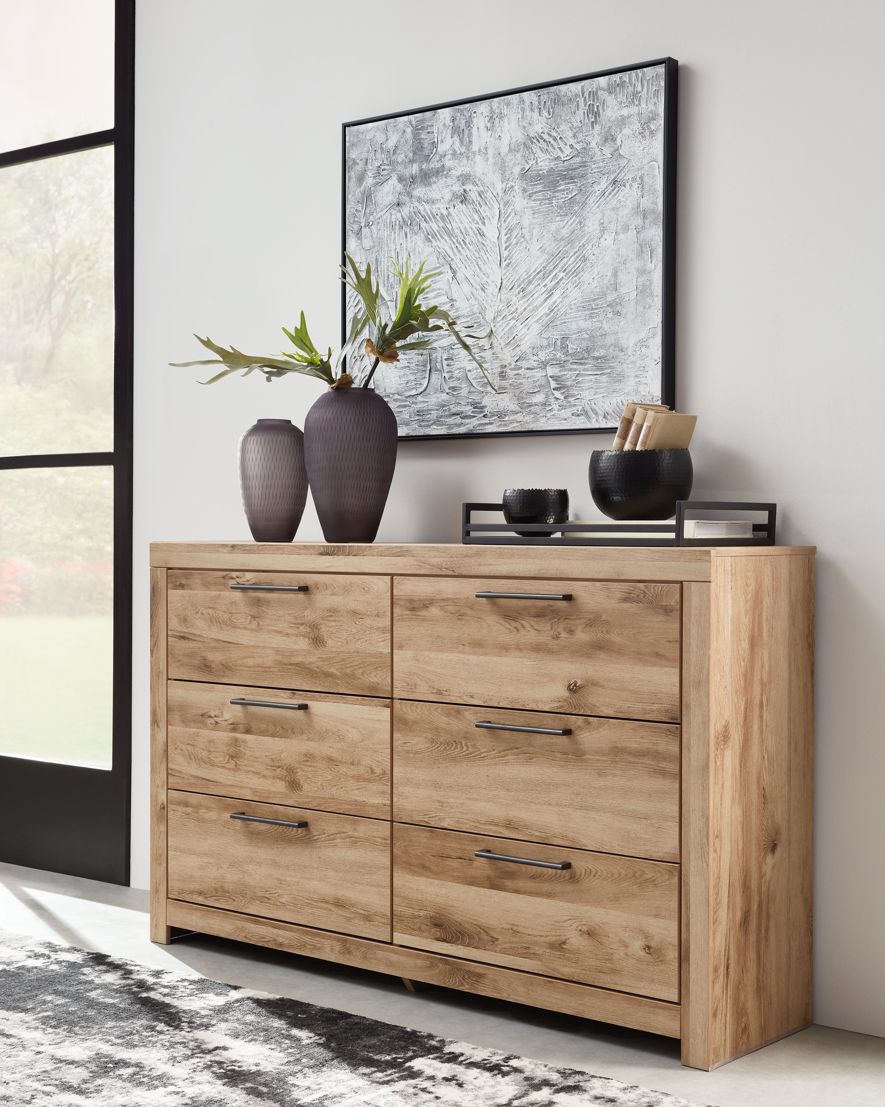 Prime Furniture - Ashley Furniture - Hyanna Bedroom - Six Drawer Dresser / Tan Brown - B1050-31
