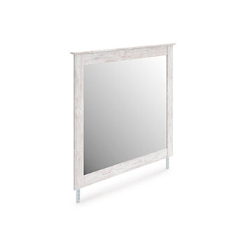 Prime Furniture - Ashley Furniture - Makidern Bedroom - Bedroom Mirror / Whitewash - PCB1171-36