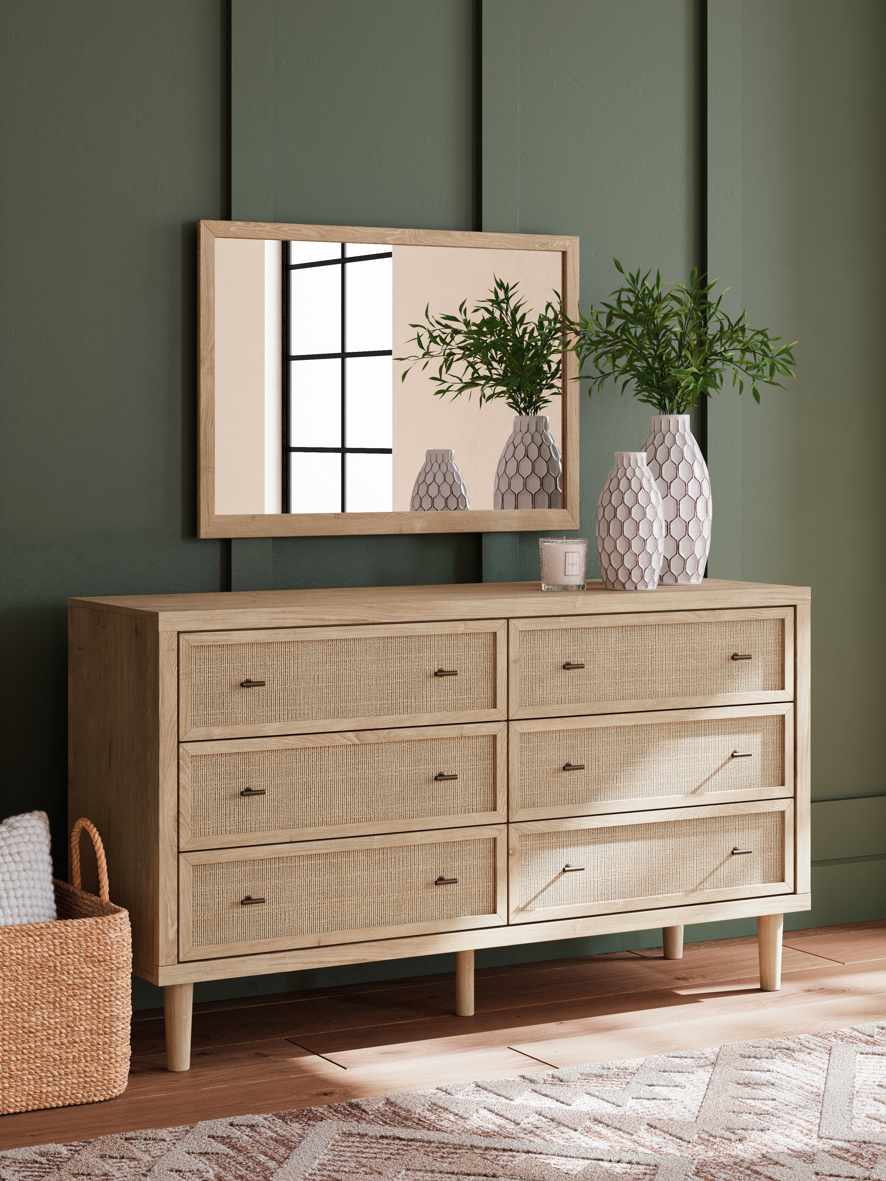Prime Furniture - Ashley Furniture - Cielden Bedroom - Dresser and Mirror / Two-tone - B1199B1