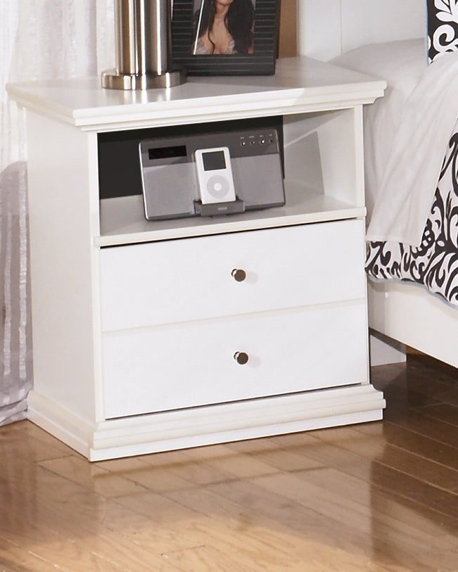 Prime Furniture - Ashley Furniture - Bostwick Shoals Bedroom - One Drawer Night Stand / White - B139-91