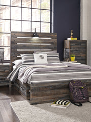 Prime Furniture - Ashley Furniture - Drystan Bedroom - Two Drawer Night Stand / Multi - B211-92