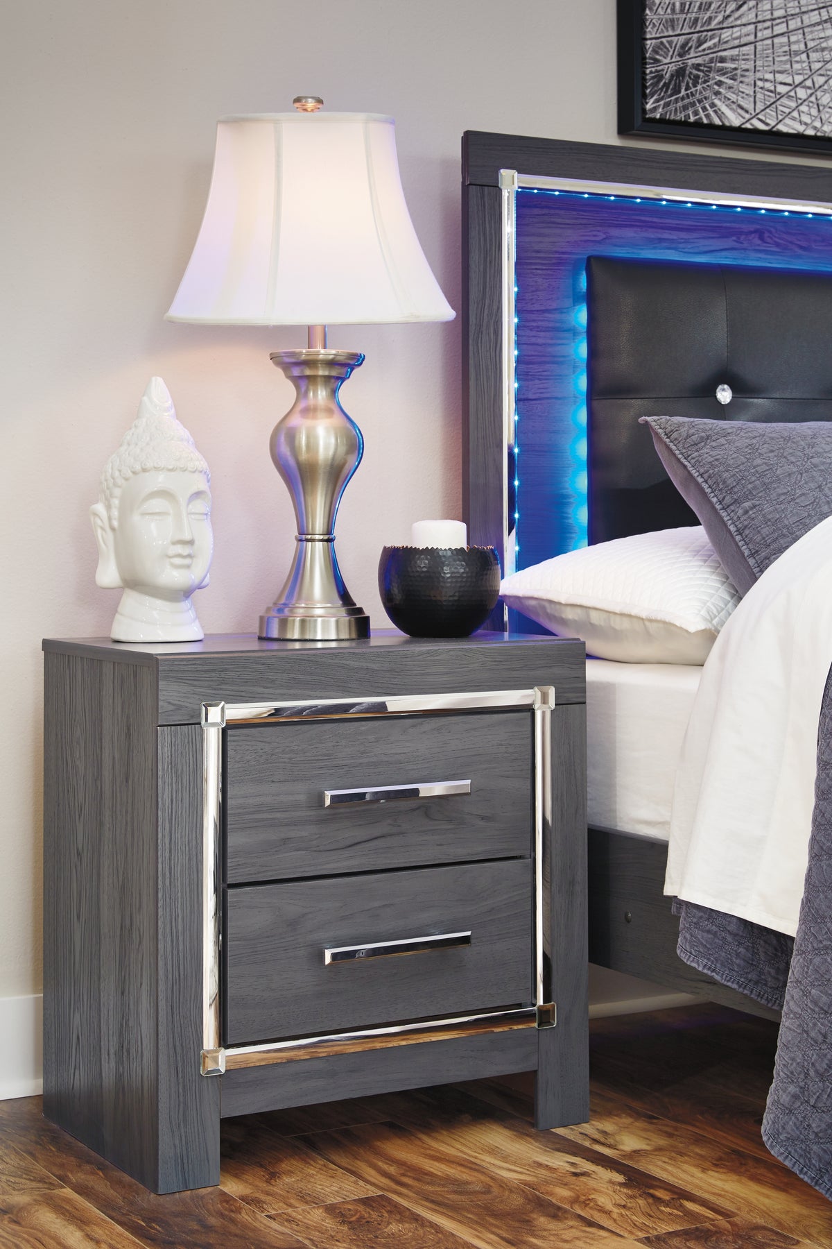 Prime Furniture - Ashley Furniture - Lodanna Bedroom - Five Drawer Chest / Gray - B214-46