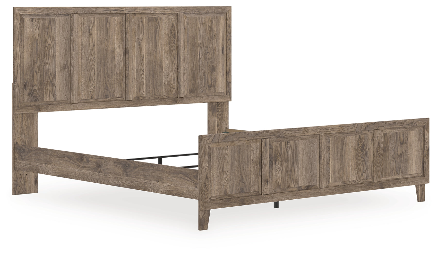 Prime Furniture - Ashley Furniture - Rusticott Bedroom - King Panel Bed / Brown - PCB2260B6