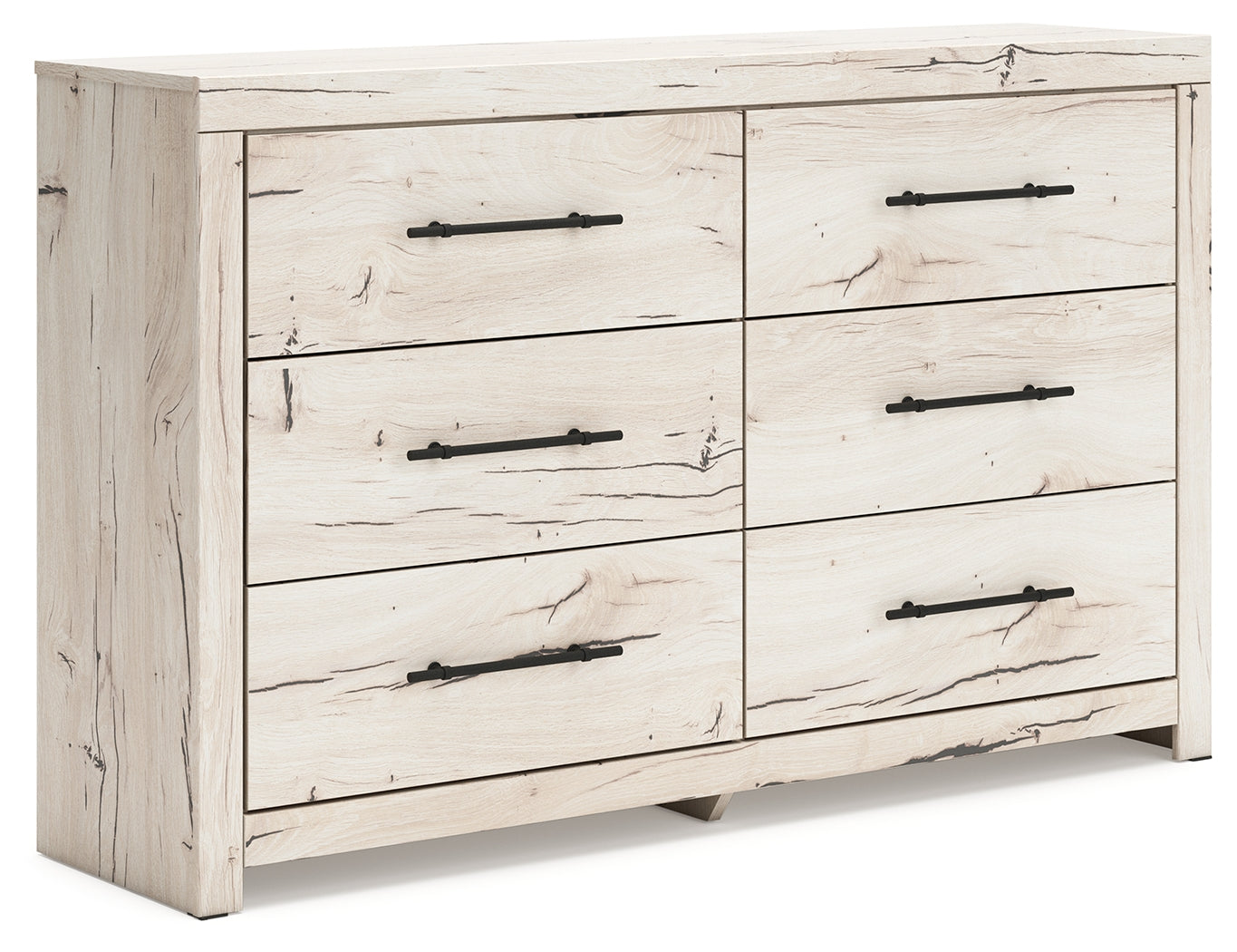 Prime Furniture - Ashley Furniture - Lawroy Bedroom - Six Drawer Dresser / Light Natural - B2310-31