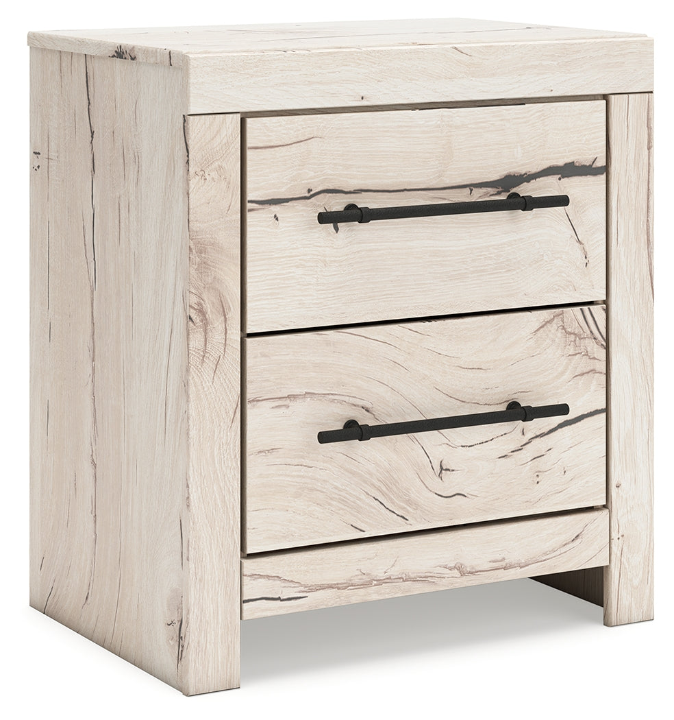 Prime Furniture - Ashley Furniture - Lawroy Bedroom - Two Drawer Night Stand / Light Natural - B2310-92