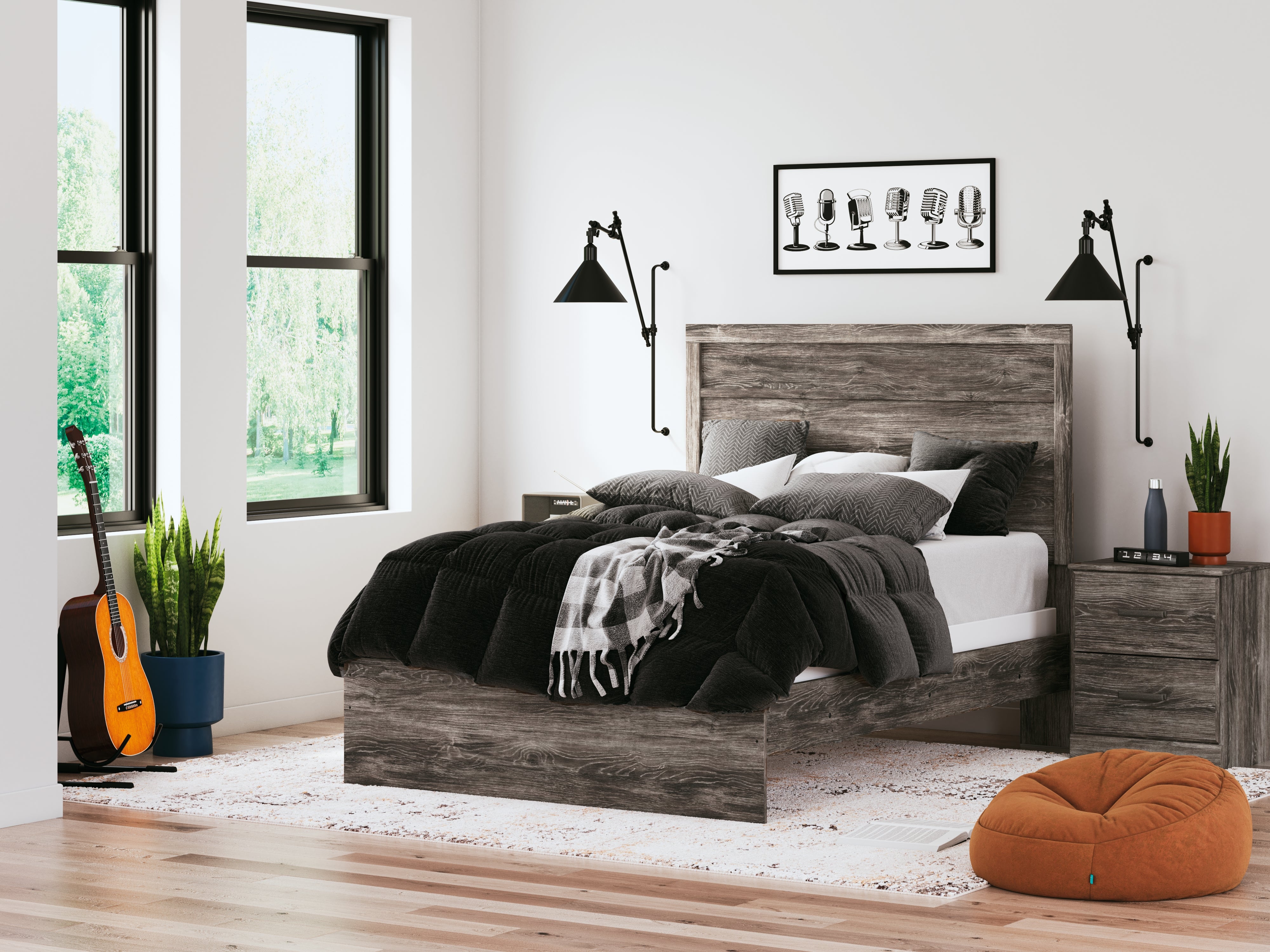 Prime Furniture - Ashley Furniture - Ralinksi Bedroom - Full Panel Bed / Gray - B2587B4