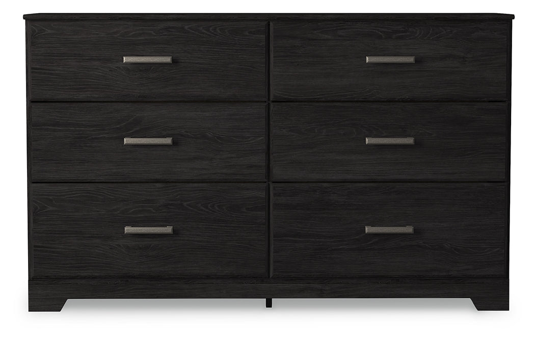 Prime Furniture - Ashley Furniture - Belachime Bedroom - Six Drawer Dresser / Charcoal - B2589-31