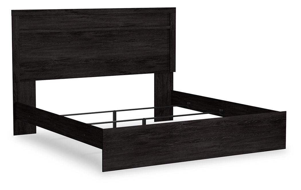 Prime Furniture - Ashley Furniture - Belachime Bedroom - Twin Panel Bed / Charcoal - B2589B11