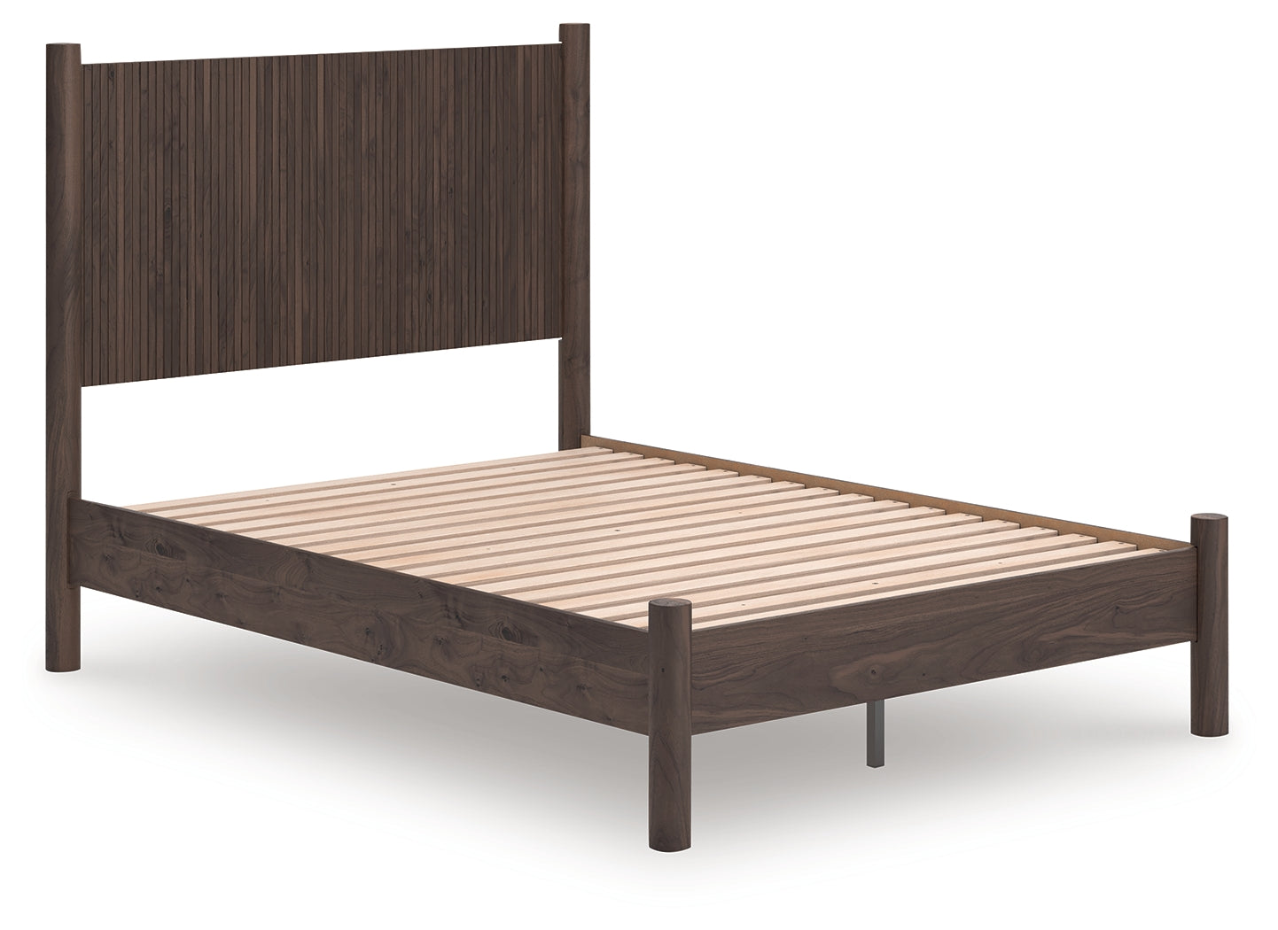 Prime Furniture - Ashley Furniture - Pamytta Bedroom - Full Panel Platform Bed / Brown - PCB2614B4