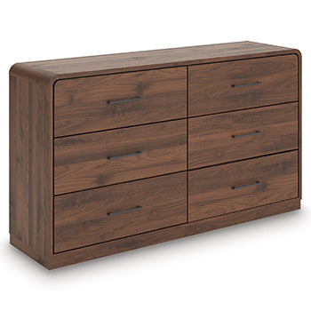 Prime Furniture - Ashley Furniture - Fortlorn Bedroom - Dresser / Walnut Brown - PCB386-31