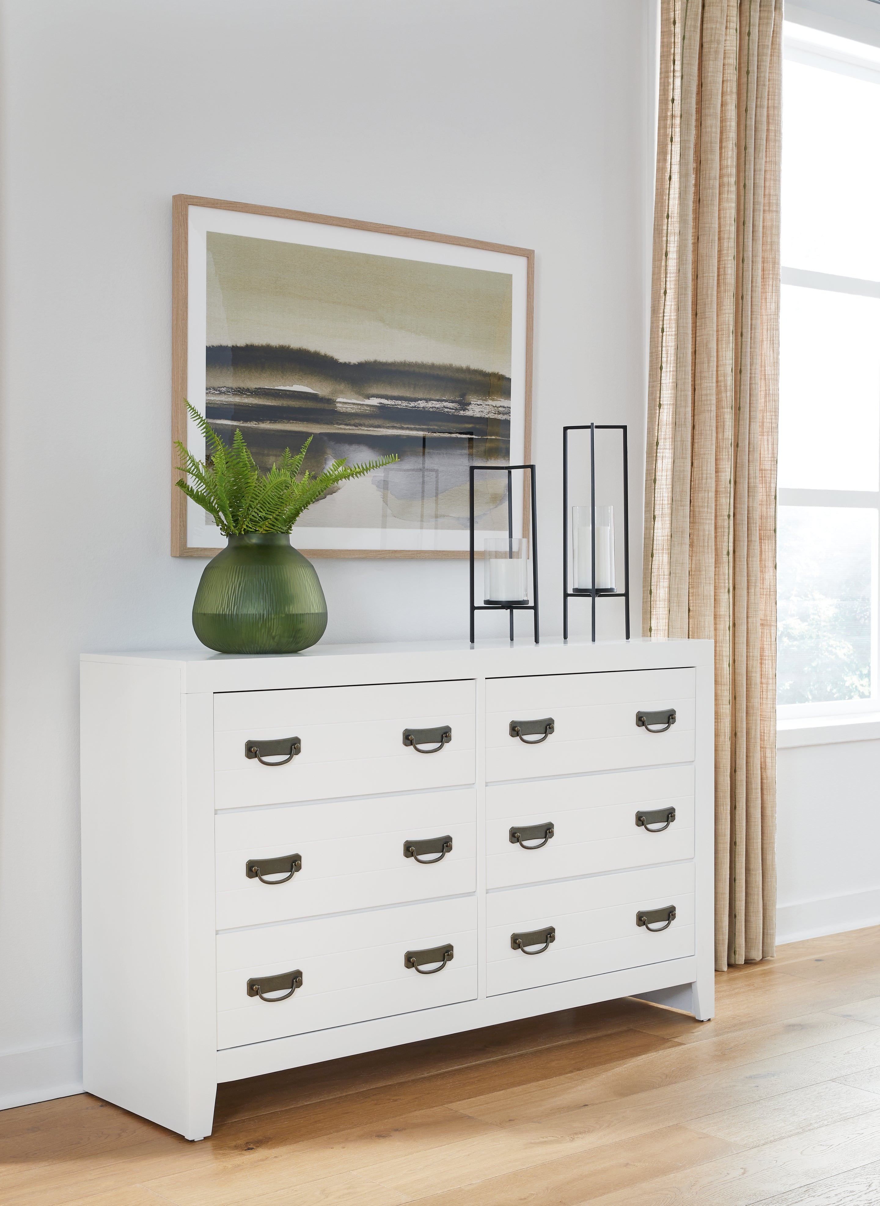Prime Furniture - Ashley Furniture - Binterglen Bedroom - Dresser / White - B427-31