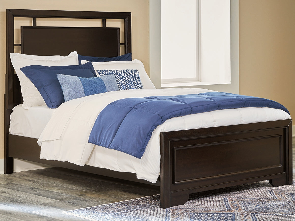 Prime Furniture - Ashley Furniture - Covetown Bedroom - Full Panel Bed / Dark Brown - B441B4