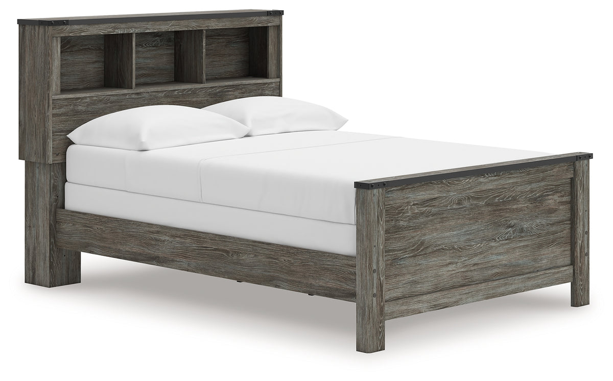Prime Furniture - Ashley Furniture - Frandern Bedroom - Full Panel Bed with Storage / Black/Gray - B4480B24