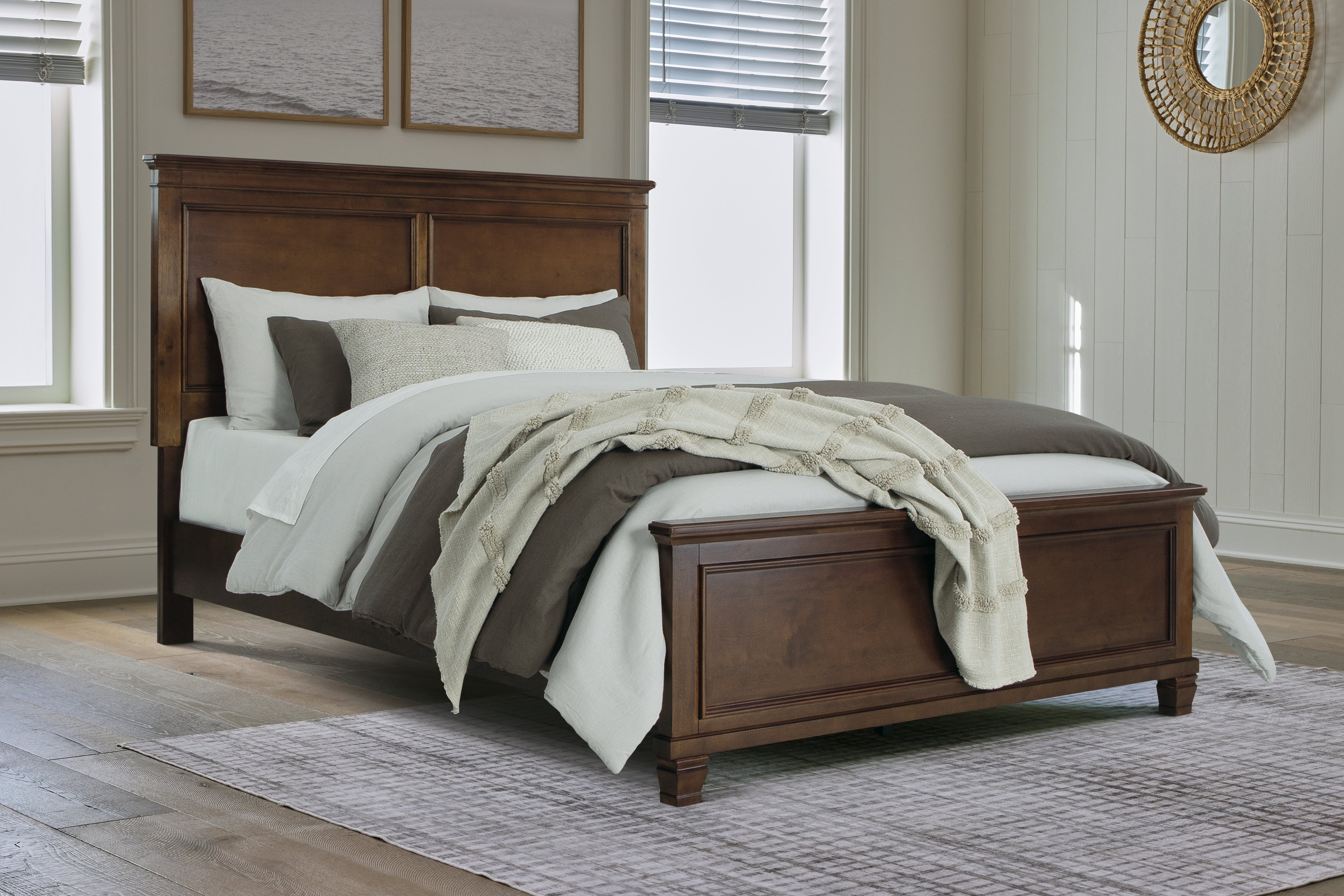 Prime Furniture - Ashley Furniture - Danabrin Bedroom - Queen Panel Bed / Brown - B685B2