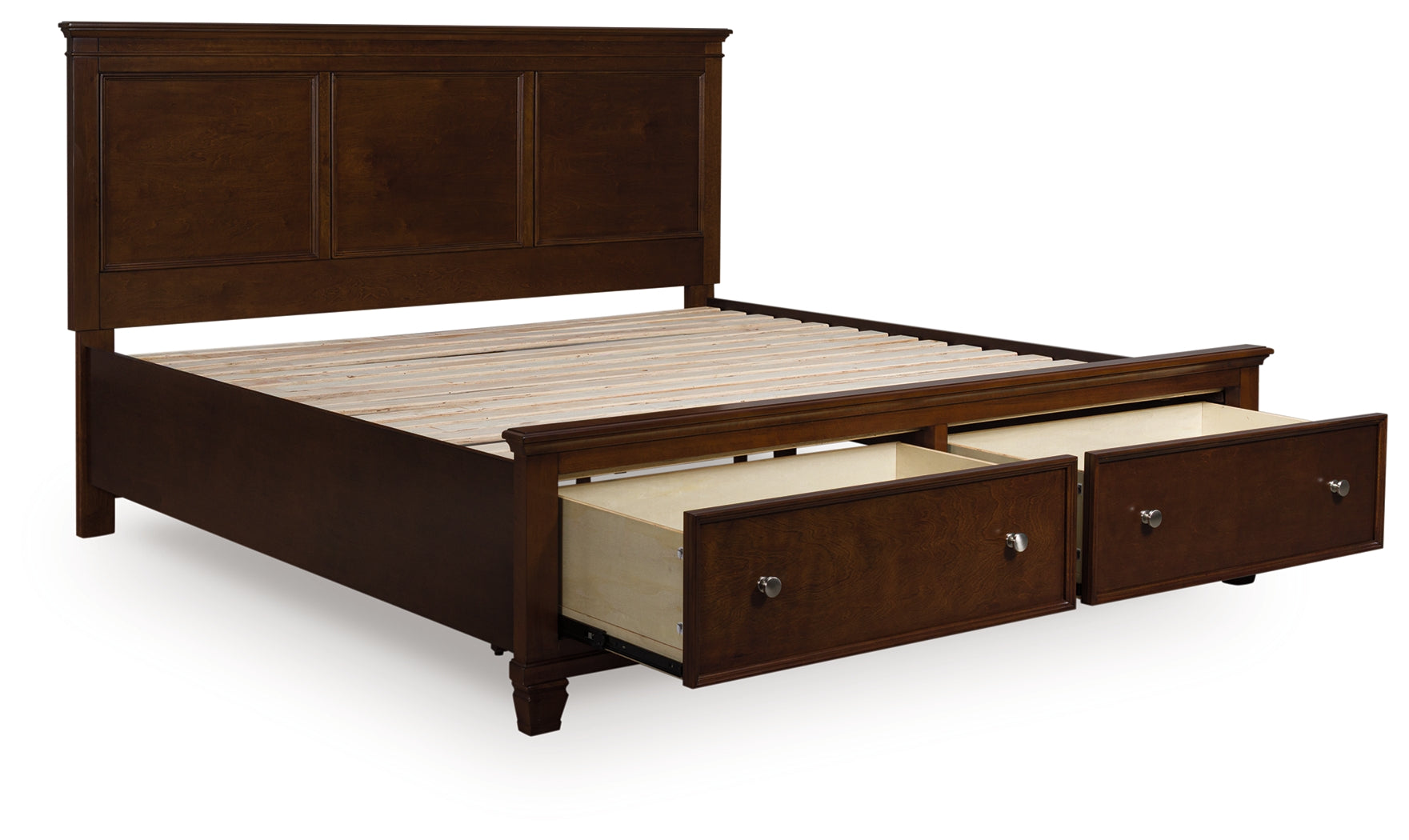 Prime Furniture - Ashley Furniture - Danabrin Bedroom - California King Panel Storage Bed / Brown - B685B19