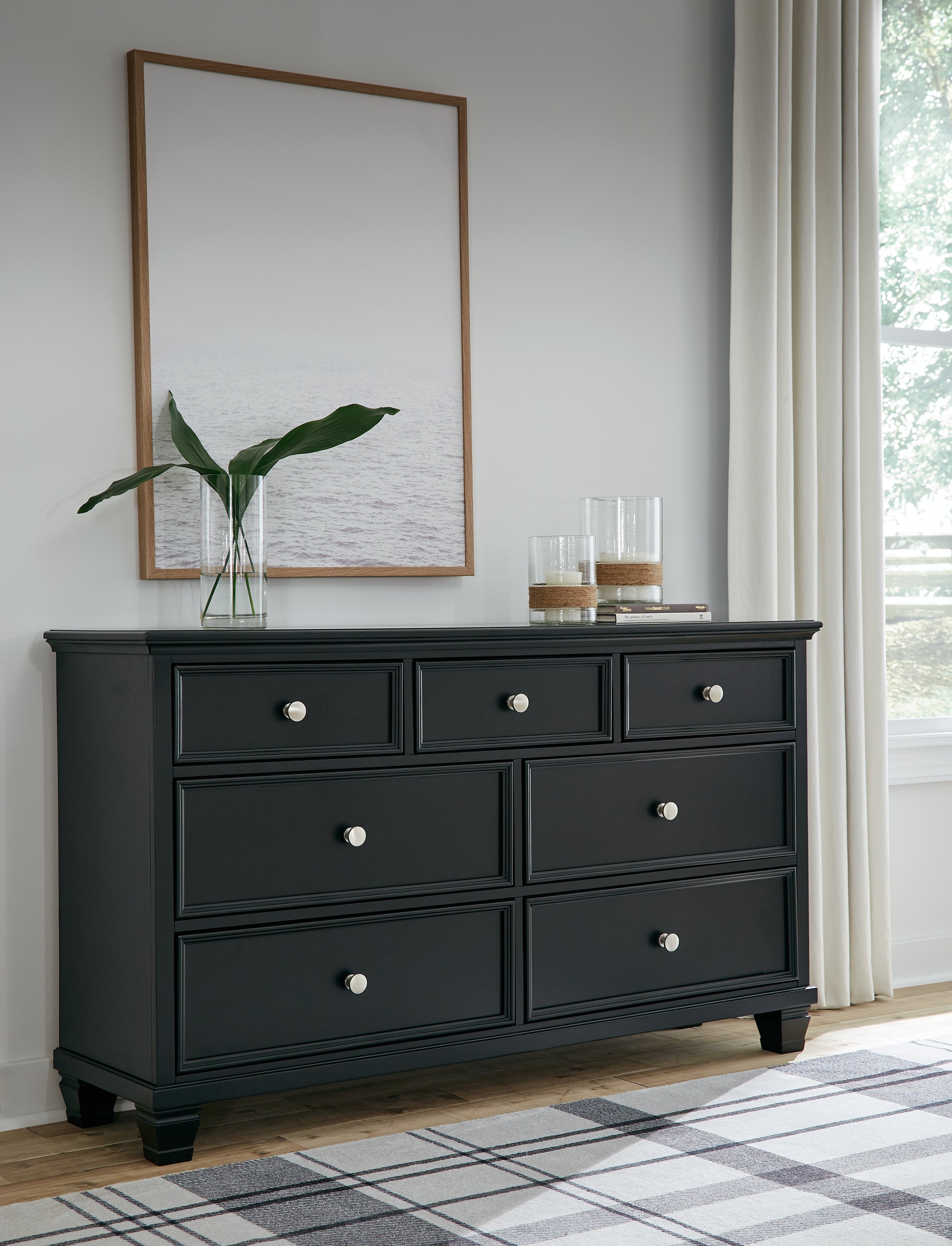 Prime Furniture - Ashley Furniture - Lanolee Bedroom - Dresser / Black - B687-31
