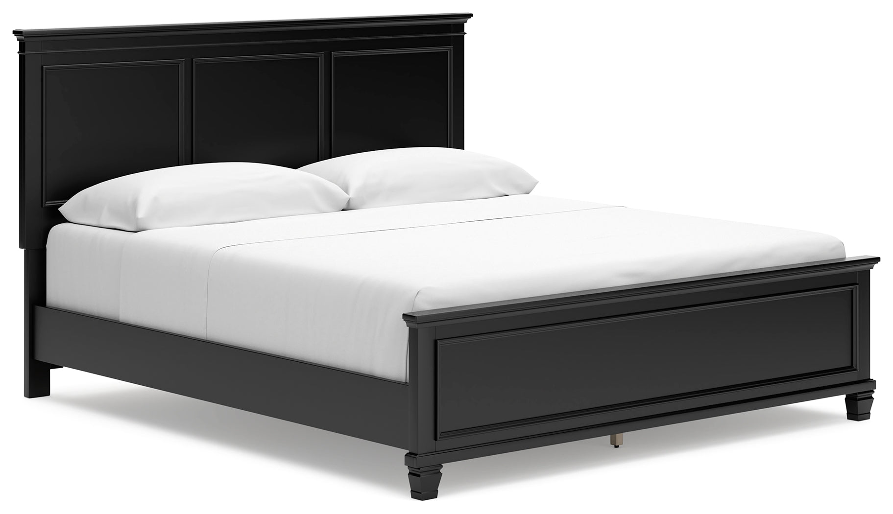 Prime Furniture - Ashley Furniture - Lanolee Bedroom - California King Panel Bed / Black - B687B9