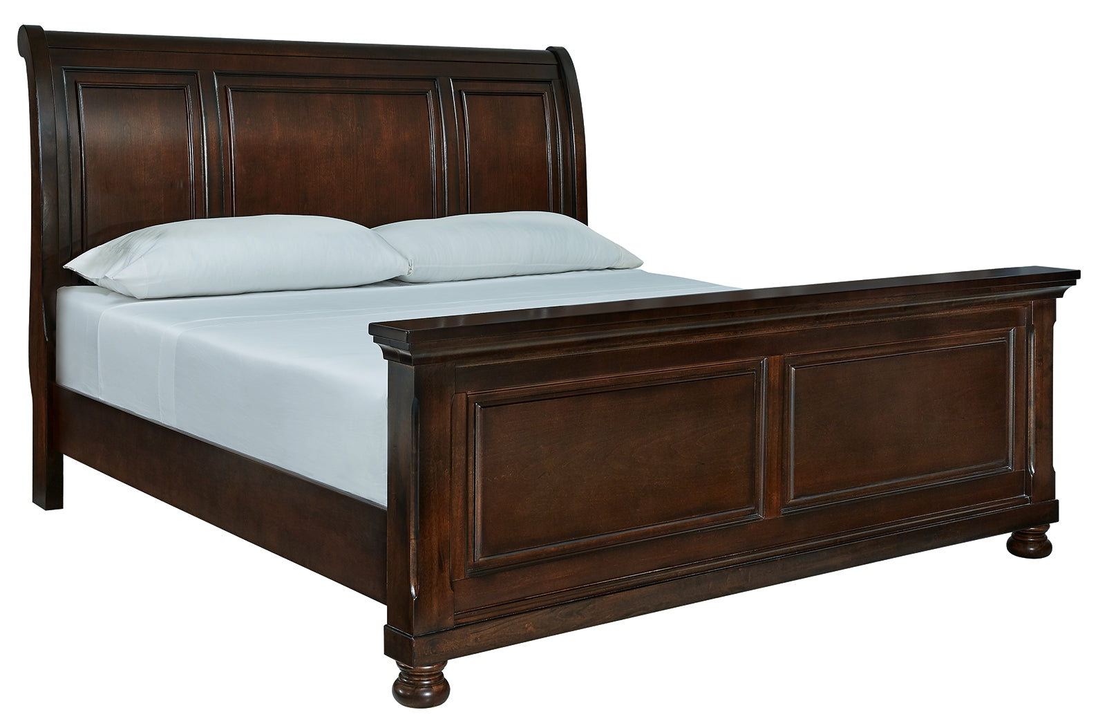 Prime Furniture - Ashley Furniture - Porter Bedroom - King Sleigh Bed / Rustic Brown - B697B49