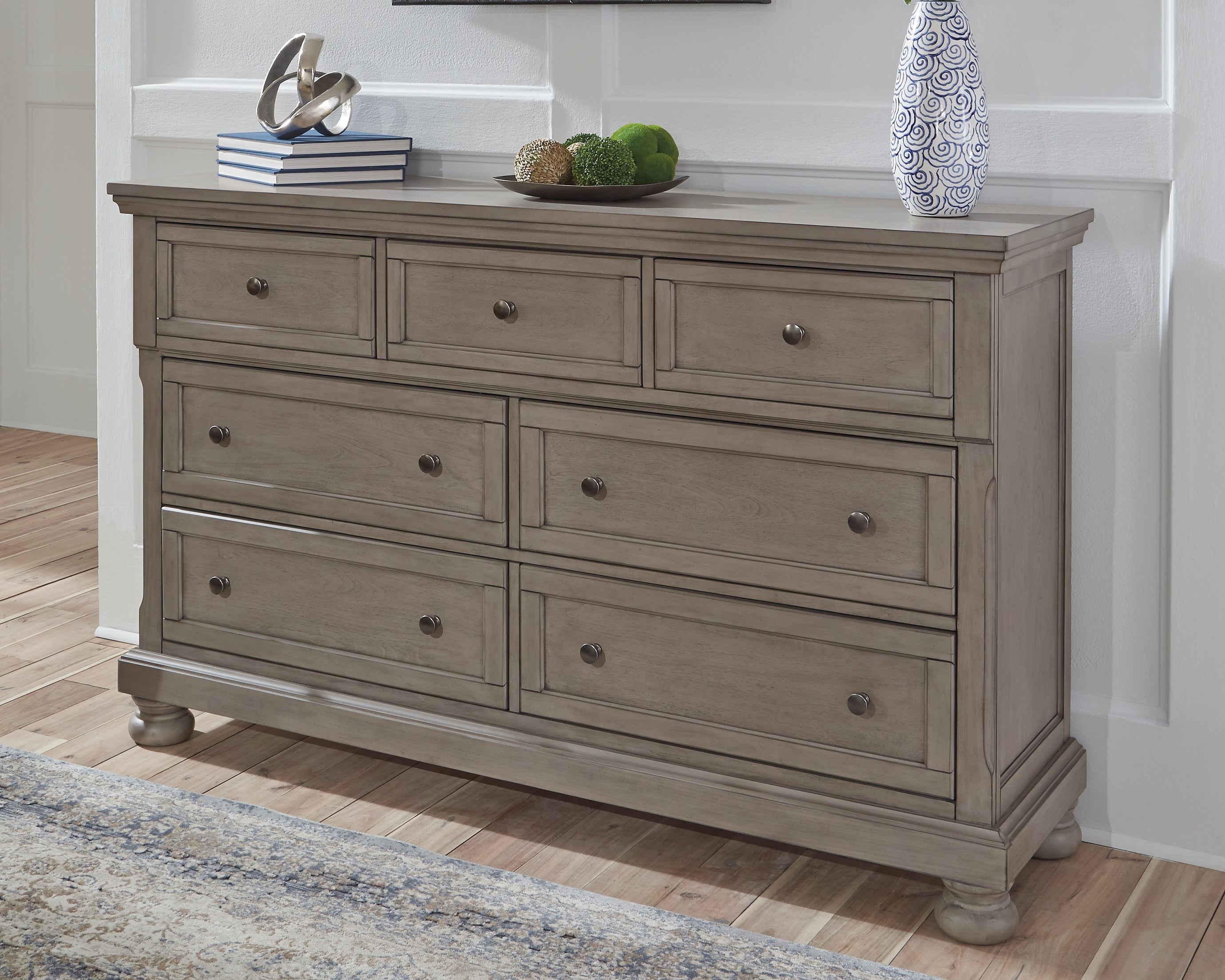 Prime Furniture - Ashley Furniture - Lettner Bedroom - Dresser / Light Gray - B733-31