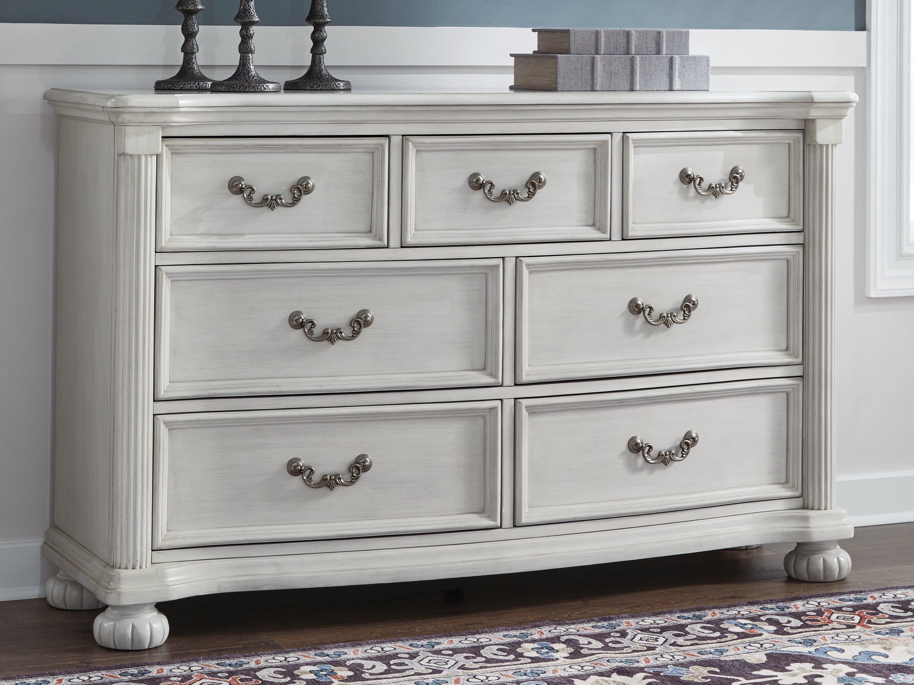 Prime Furniture - Ashley Furniture - Montelaine Bedroom - Dresser / Antique White - B795-31