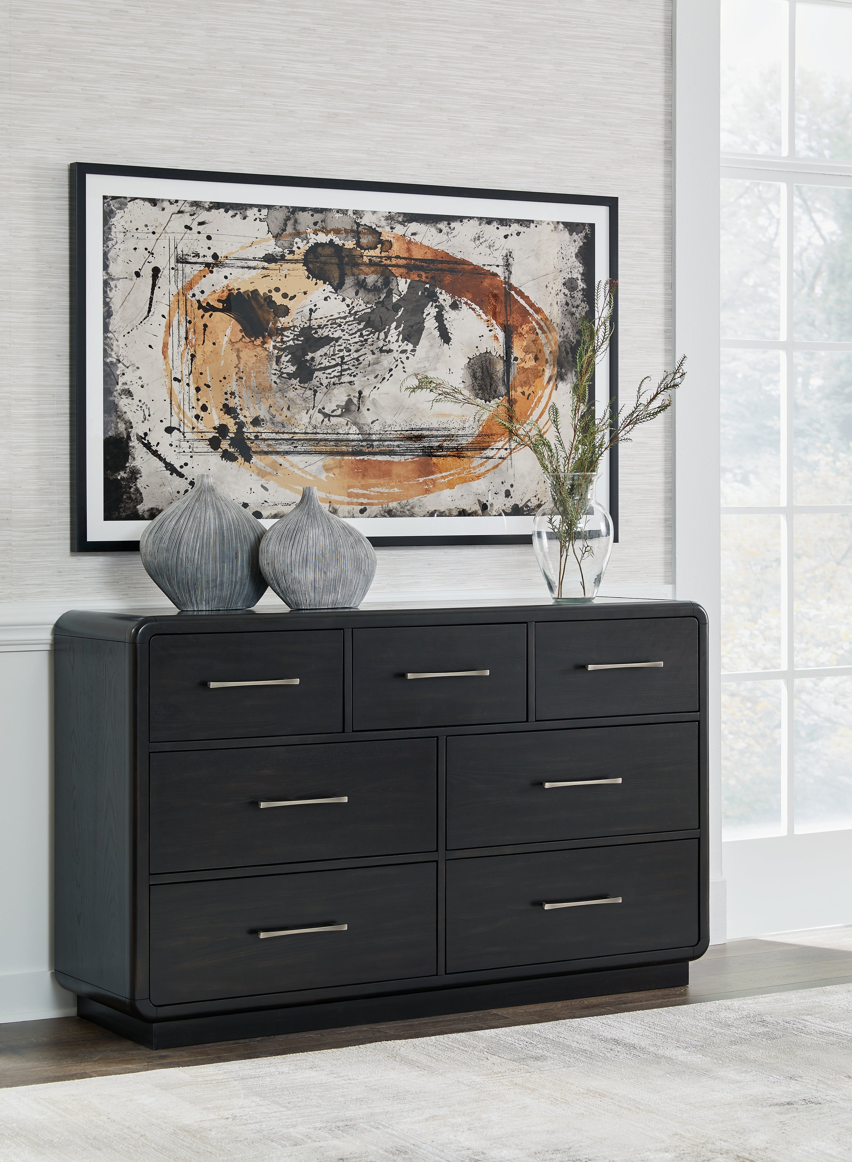 Prime Furniture - Ashley Furniture - Rowanbeck Bedroom - One Drawer Night Stand / Black - B821-91