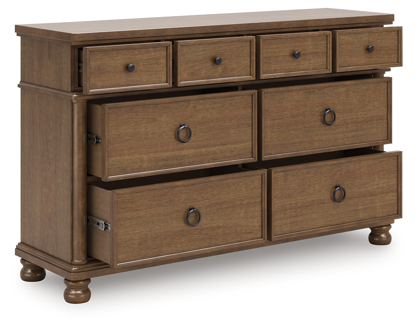 Prime Furniture - Ashley Furniture - Rowlenstown Bedroom - Dresser / Brown - PCB824-31