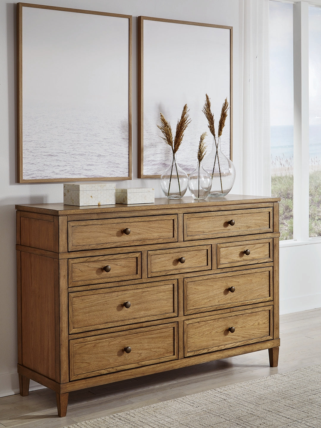 Prime Furniture - Ashley Furniture - Sharlance Bedroom - Dresser / Brown - B895-31