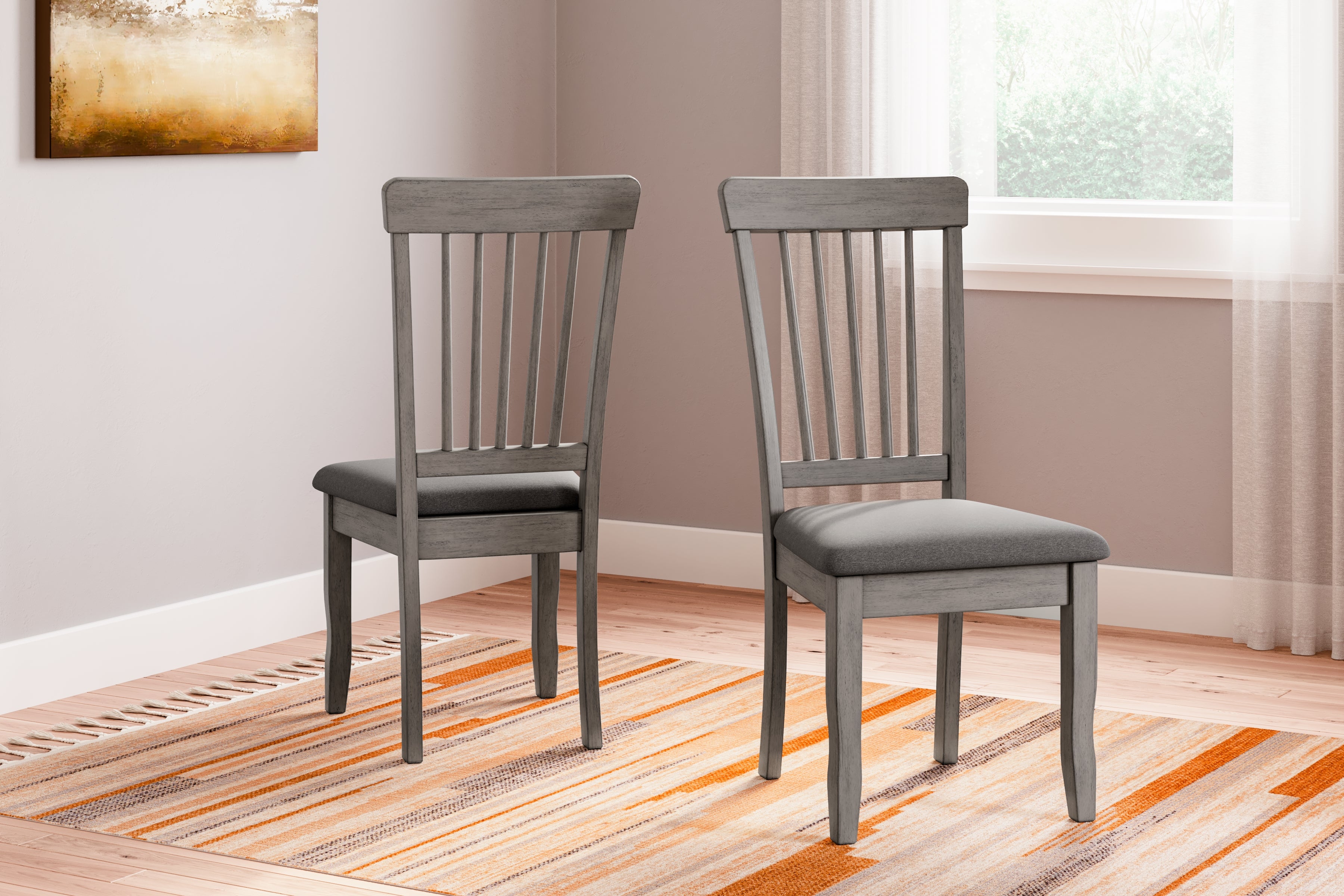 Prime Furniture - Ashley Furniture - Shullden Dining Room - Dining Chair (Set of 2) / Gray - D194-01X2