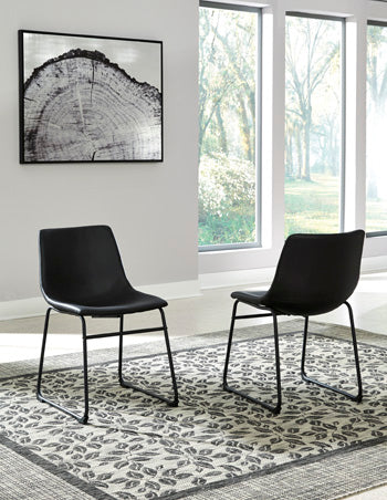 Prime Furniture - Ashley Furniture - Centiar Dining Room - Dining Chair (Set of 2) / Black - D372-06X2